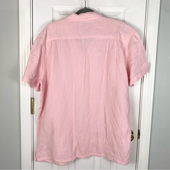 Chubbies Men Pink Short Sleeve Button Down Shirt Size XL - Picture 2 of 5